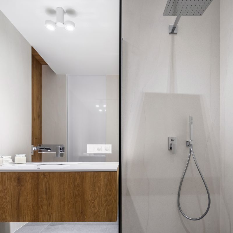 Modern Shower with Fixtures